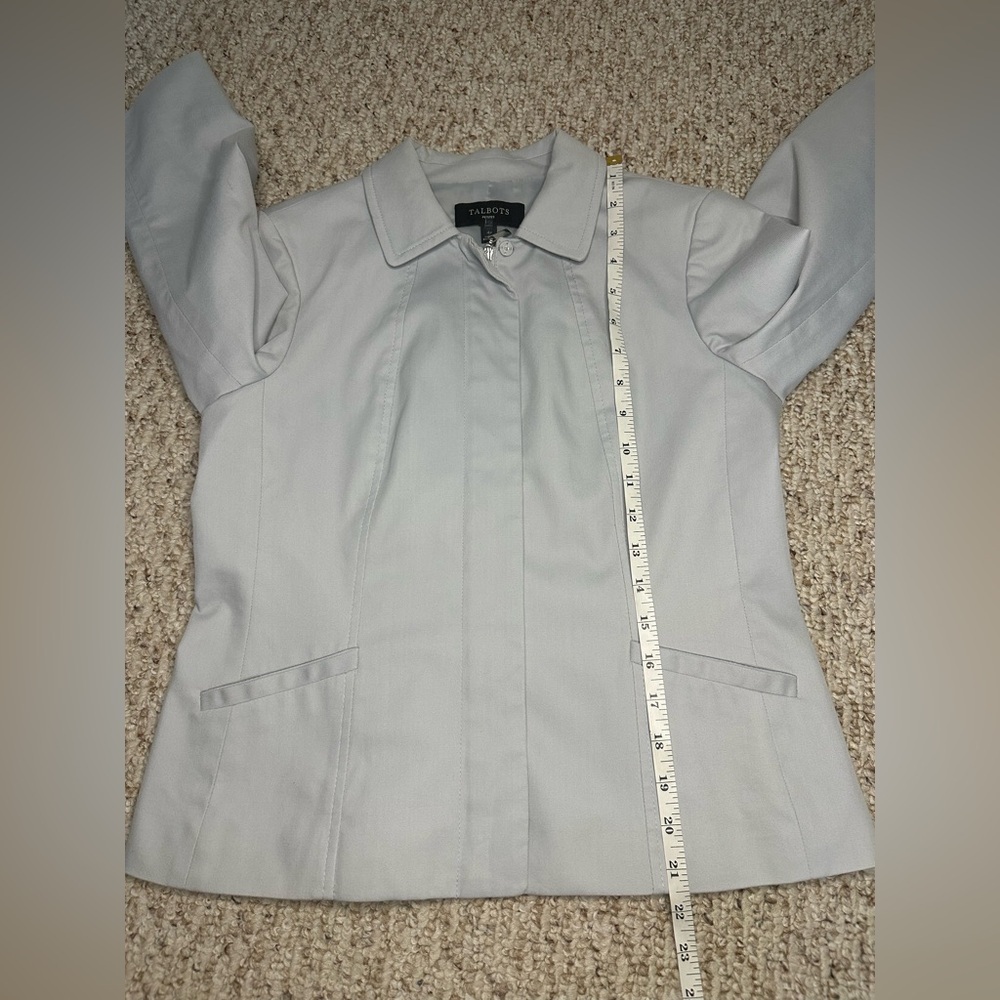 Talbots Grayish blue Blazer with Dress size 4 petite - Picture 13 of 14